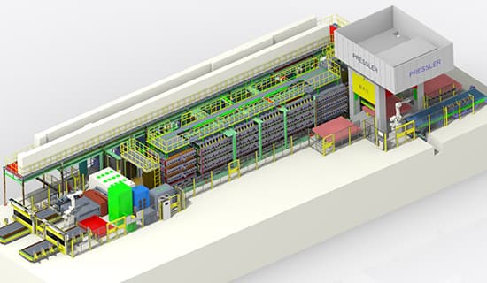 真空加热炉热压生产线